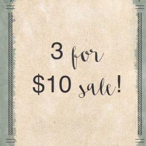 ⭐⭐3 for $10⭐⭐